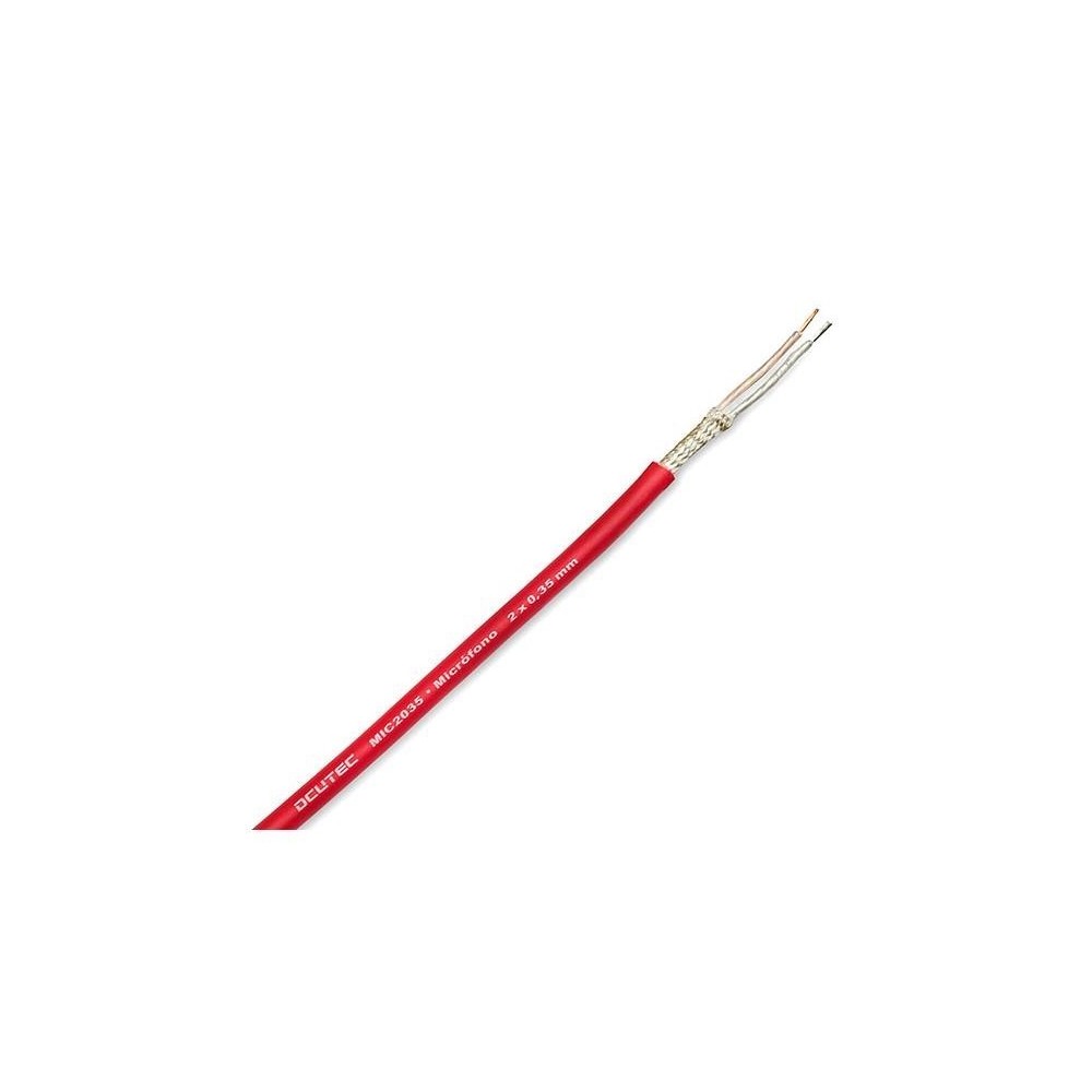 CABO MICROFONE 2X0.35mm DCUTEC VERMELHO CABO MICROFONE 2X0.35mm DCUTEC VERMELHO