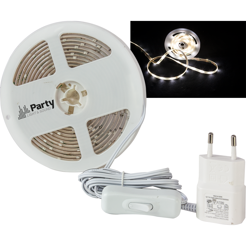 PACK FITA LED BRANCO NATURAL C/3 mts+ALIMENTADOR PACK FITA LED BRANCO NATURAL C/3 mts+ALIMENTADOR