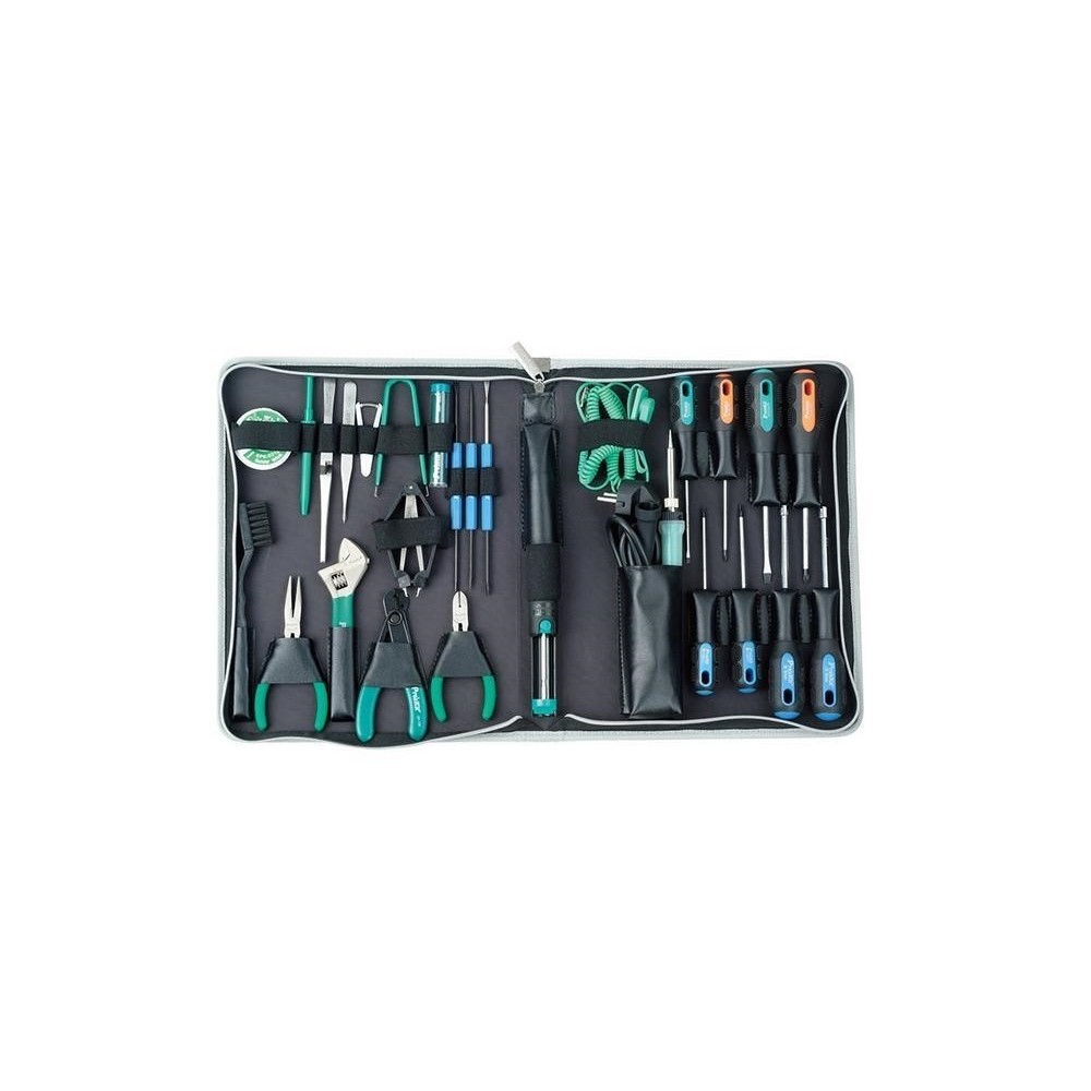 MALA FERRAMENTAS PROFISSIONAL P/ PC COM 28 PEÇAS PROSKIT MALA FERRAMENTAS PROFISSIONAL P/ PC COM 28 PEÇAS PROSKIT