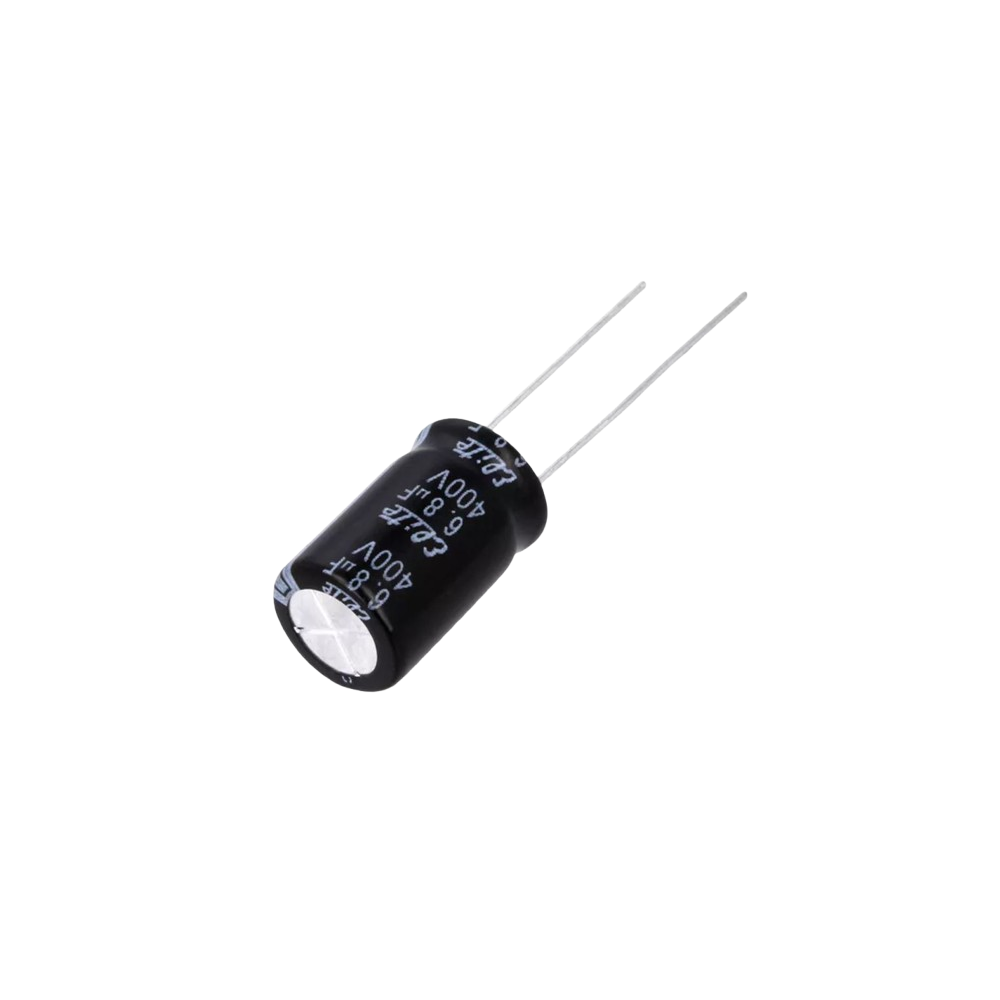 CONDENSADOR ELETROLITICO /6.8uF 400V VERTICAL CONDENSADOR ELETROLITICO /6.8uF 400V VERTICAL