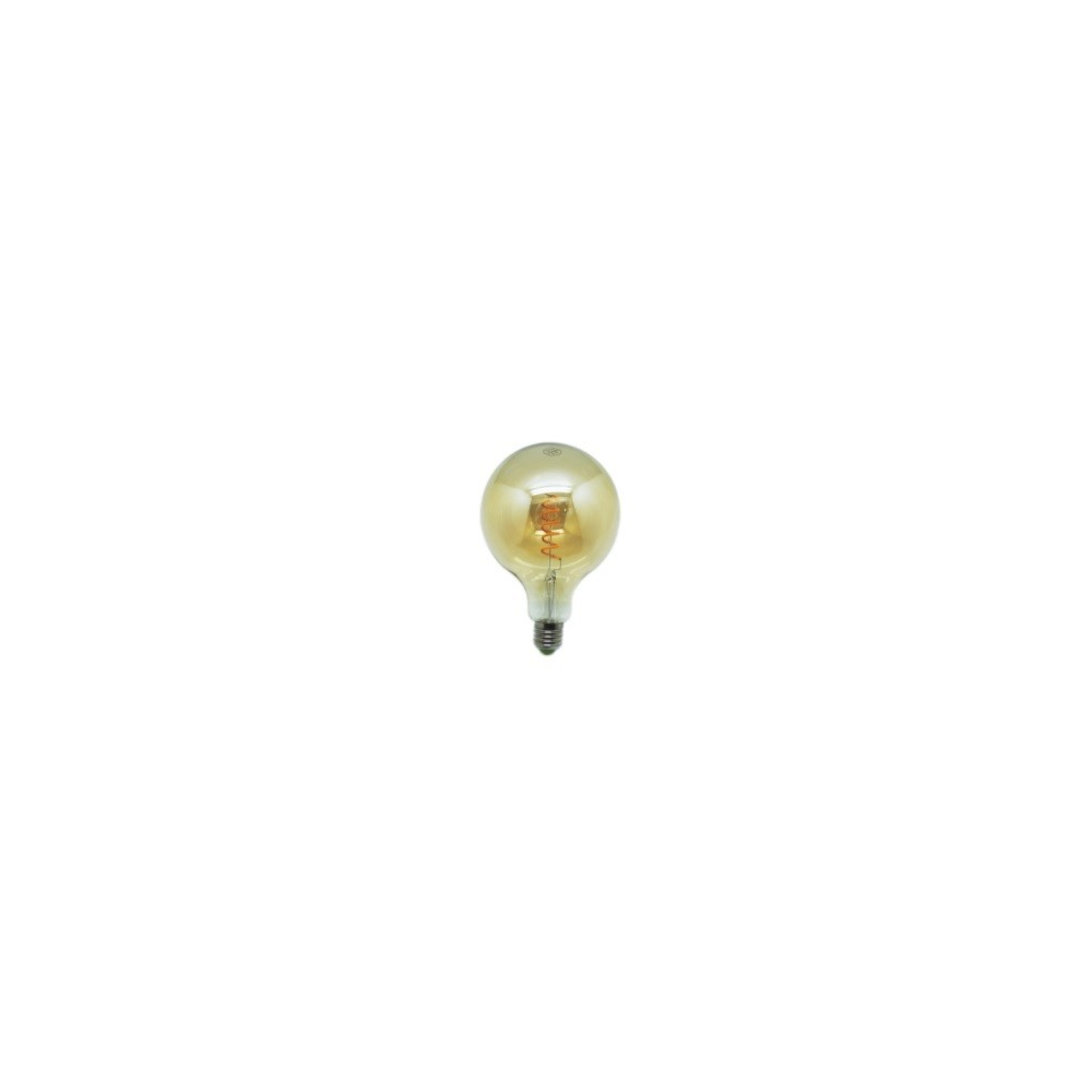 LAMPADA G125 FILAMENTO ESPIRAL LED CRISTAL GOLD 4W E27 LAMPADA G125 FILAMENTO ESPIRAL LED CRISTAL GOLD 4W E27