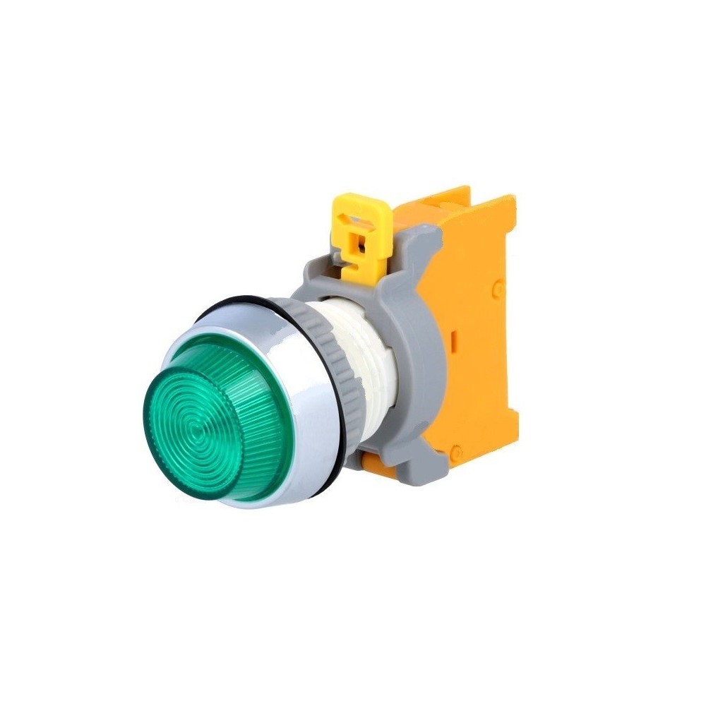 AVISADOR VERDE P/LAMPADA BA9S 22mm IP65