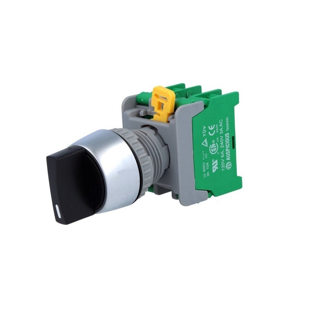 COMUTADOR ROTATIVO 3 POSICOES NA 230VAC 3A 22mm COMUTADOR ROTATIVO 3 POSICOES NA 230VAC 3A 22mm