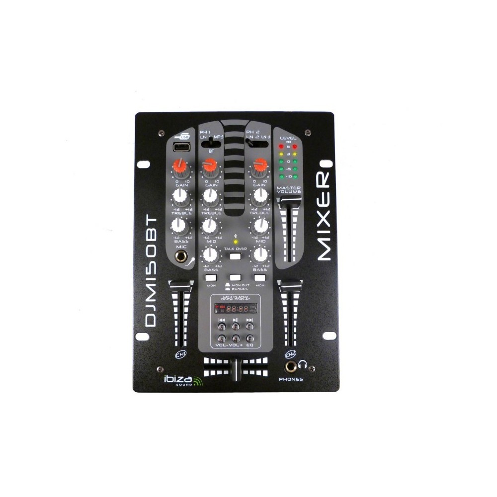 IBIZA DJM150USB-BT MESA MISTURA 2 VIAS / 5 CANAIS MP3 USB BT