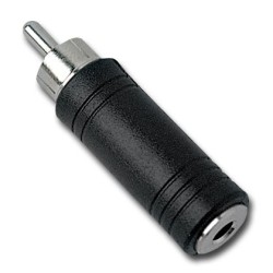 ADAPTADOR RCA MACHO PARA JACK 3,5 MONO FEMEA