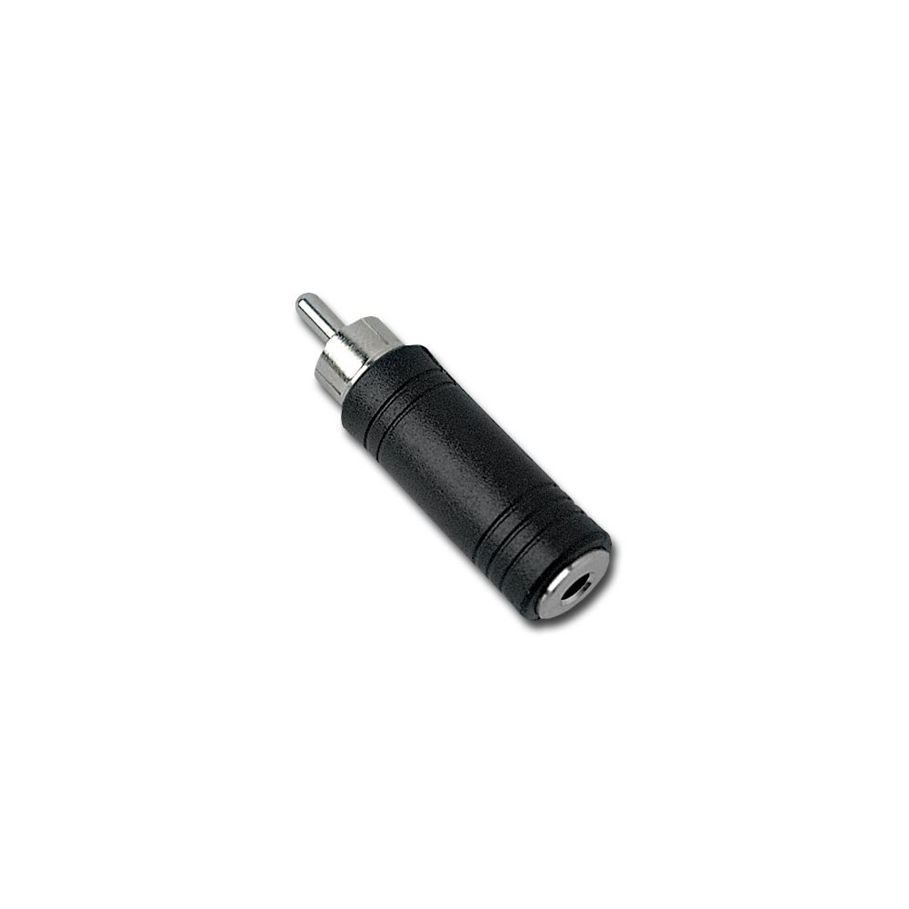ADAPTADOR RCA MACHO PARA JACK 3,5 MONO FEMEA