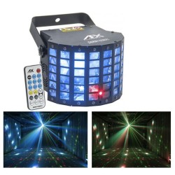 PROJETOR LUZ 1LED RGBW 30W 2LASER DMX MIC AFX