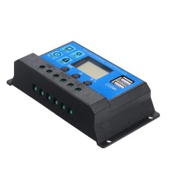 REGULADOR PAINEL FOTOVOLTAICO 30A 12/24VDC 2xUSB