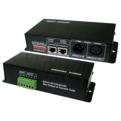 CONTROLADOR RGB 3 CANAIS 12-24VDC 4A PARA LEDS