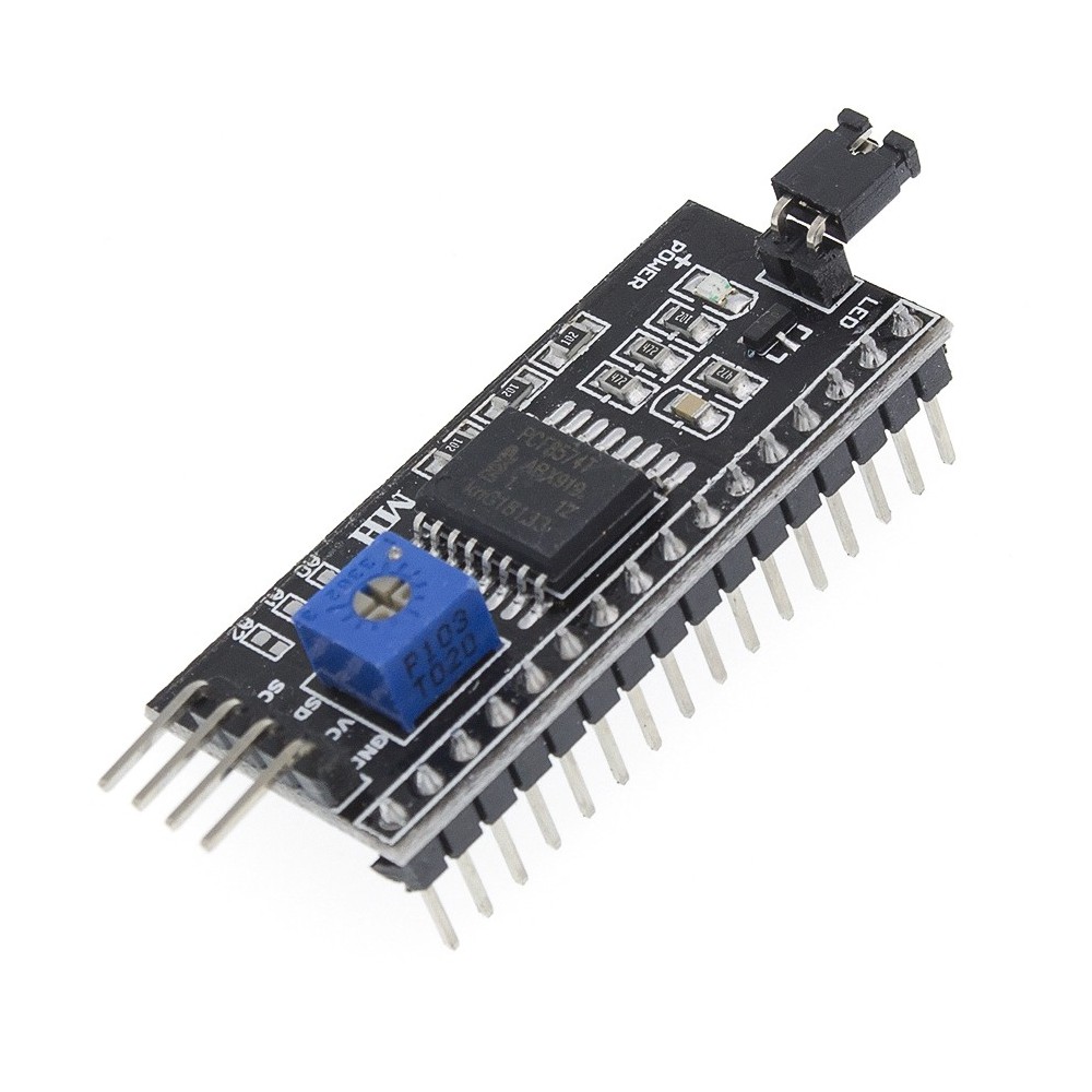 MODULO INTERFACE PARA LCD1602 Y 2004 IIC/12C ARDUINO (NUE)