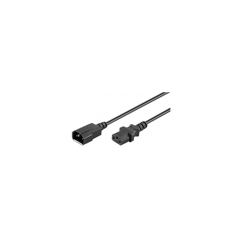 CABO CORRENTE IEC C14 MACHO - C13 FEMEA 0,5MT