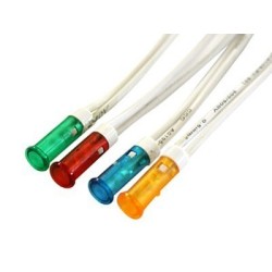 SINALIZADOR LED 230V 7.2mm VERMELHO C/FIOS