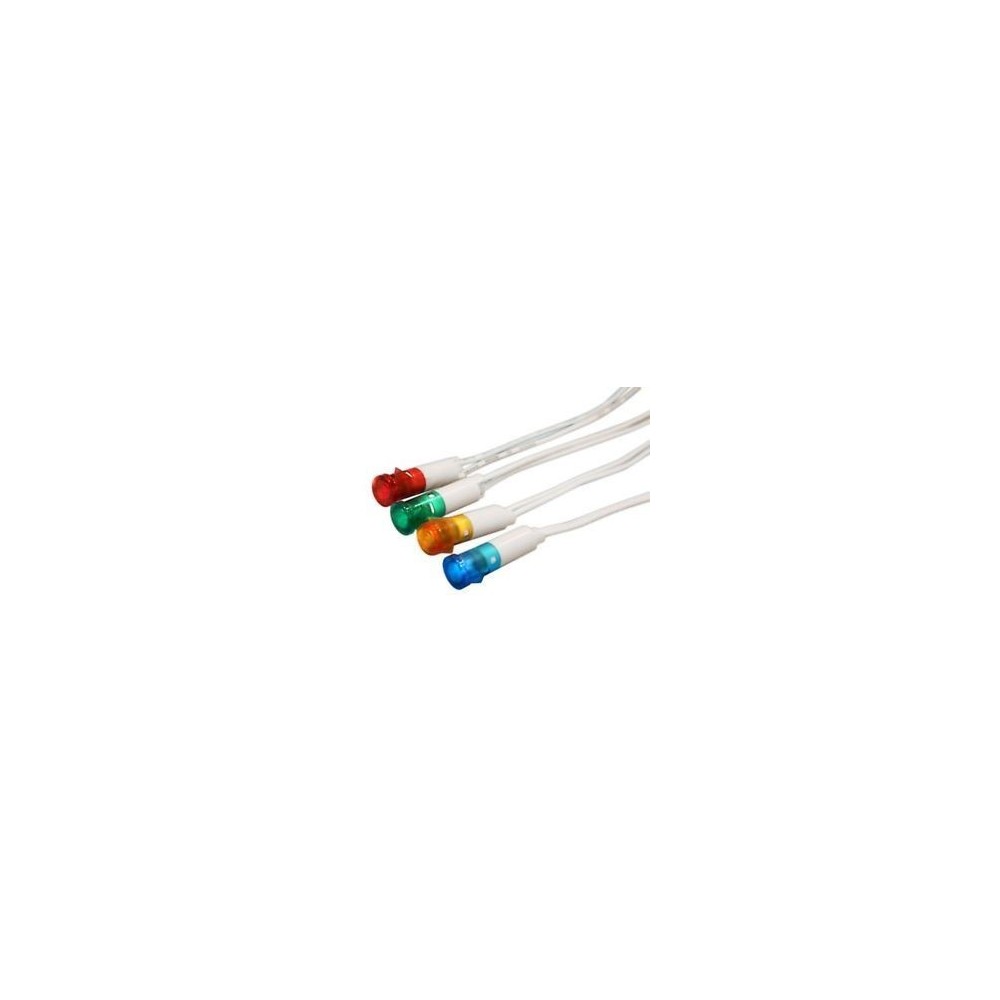 SINALIZADOR LED 230V 10mm VERDE C/FIOS SINALIZADOR LED 230V 10mm VERDE C/FIOS