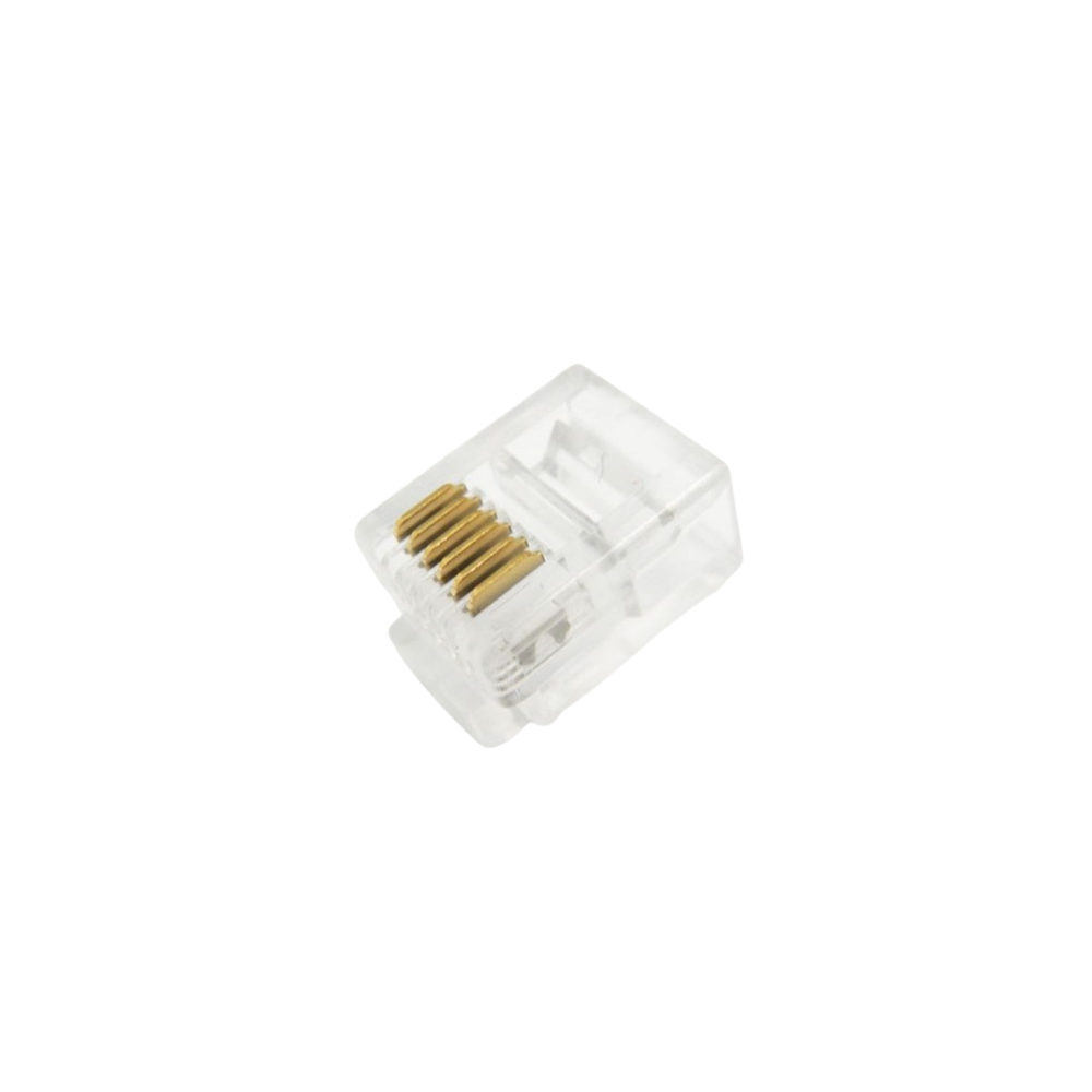 FICHA MACHO 6P RJ12 PARA TELEFONE