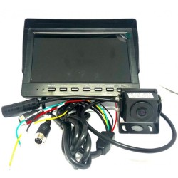 KIT CAMERA + MONITOR 7" PARA AUTO 12-24VDC