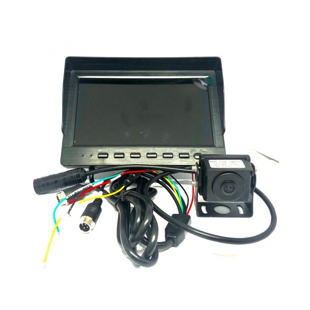 KIT CAMERA + MONITOR 7" PARA AUTO 12-24VDC