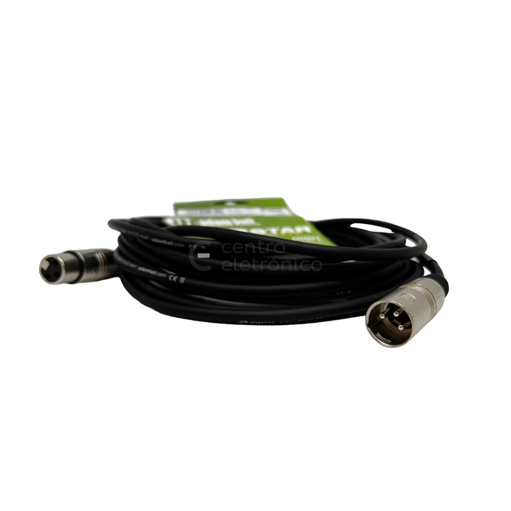 EXTENSAO XLR FÊMEA / XLR MACHO P/ MICROFONE 6MTS