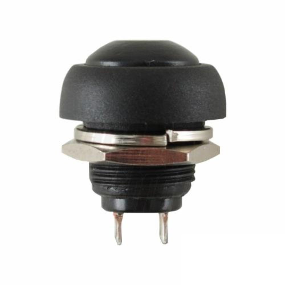 PULSADOR REDONDO SPST 250V/1A - 125V/3A PRETO