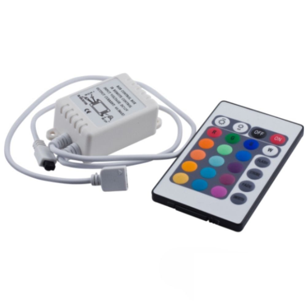 CONTROLADOR REMOTO 24 BOTOES PARA FITAS LED 12V 6A