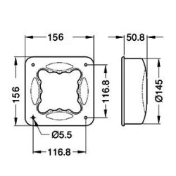 ASA PLASTICA QUADRADA