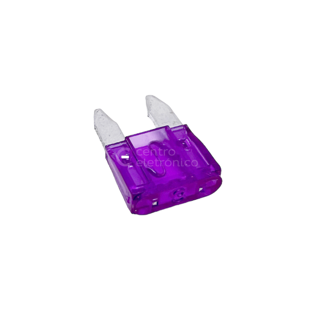 MINI FUSIVEL TIPO GARFO 3A VIOLETA MINI FUSIVEL TIPO GARFO 3A VIOLETA