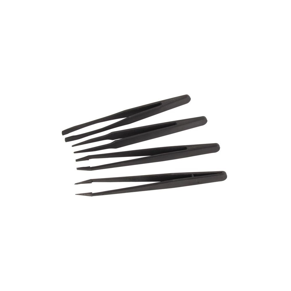CONJUNTO 4 PINÇAS ANTIESTATICAS