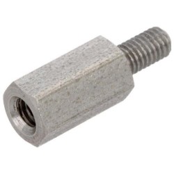 ESPAÇADOR / DISTANCIADOR METALICO MACHO 3x10mm / FEMEA ROSCA M3