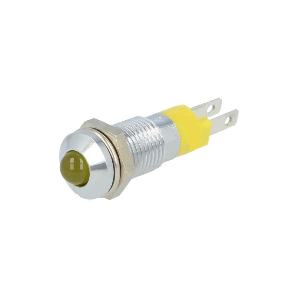 LED AMARELO COM SUPORTE METAL 24V 8,2mm IP40 LED AMARELO COM SUPORTE METAL 24V 8,2mm IP40