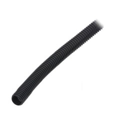 TUBO FLEXIVEL 16mm C/ ABERTURA LATERAL PRETO (METRO)