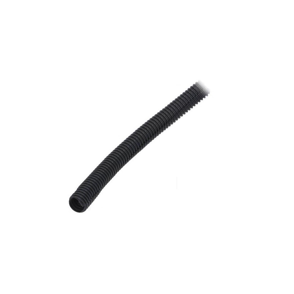 TUBO FLEXIVEL 16mm C/ ABERTURA LATERAL PRETO (METRO)