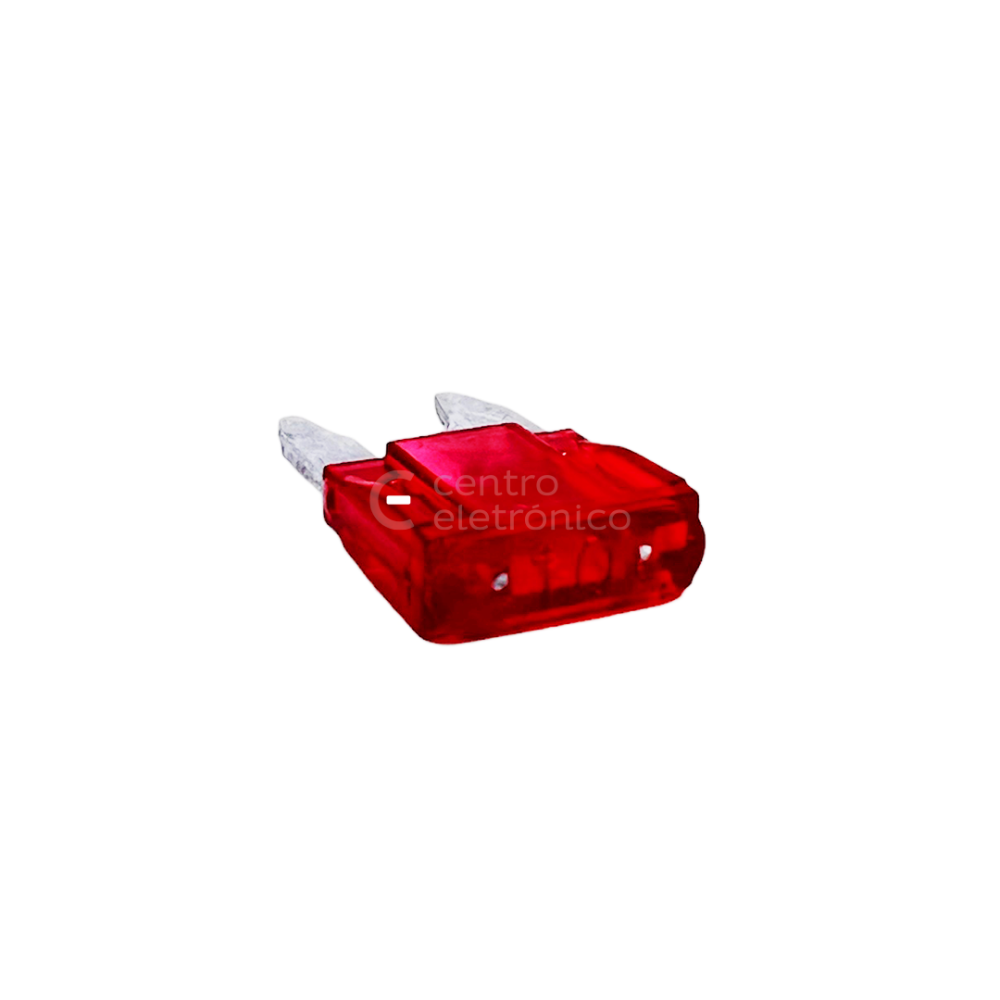MINI FUSIVEL TIPO GARFO 10A VERMELHO