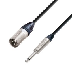 EXTENSAO MICROFONE XLR MACHO / JACK 6.3 MONO MACHO NEUTRIK 5MTS