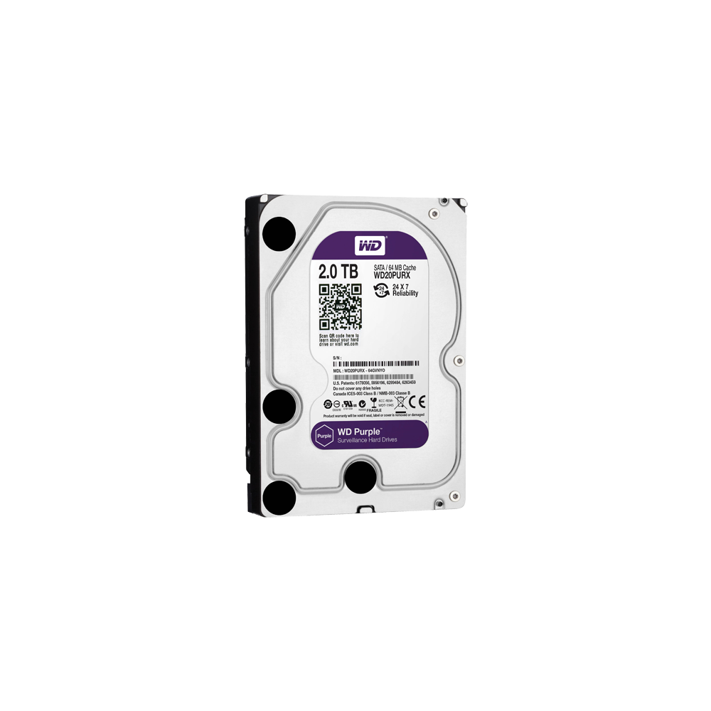 DISCO RIGIDO 3.5" 2TB PARA DVR | WESTERN DIGITAL WD20PURX