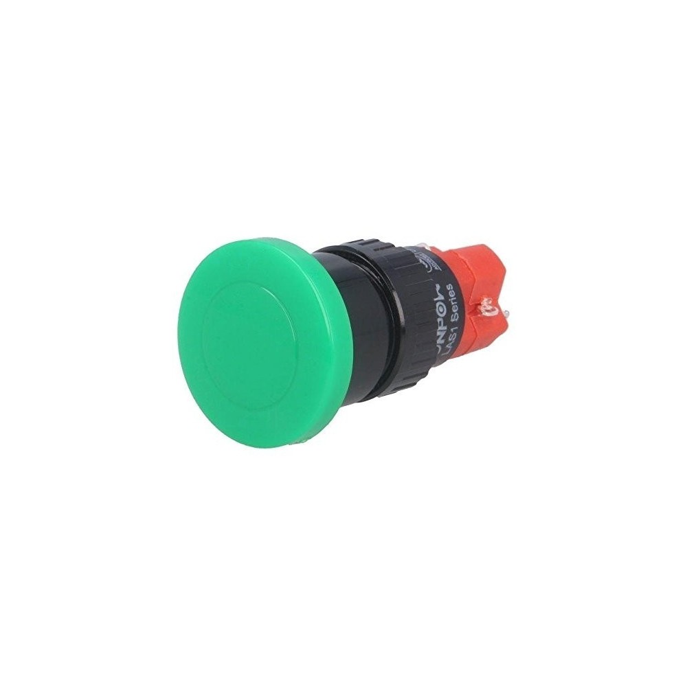 PULSADOR REDONDO PAINEL 250VAC 3A/24VDC 2A VERDE ON-ON