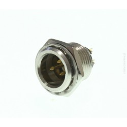 FICHA XLR MINI MACHO CHASSI 3 PINOS