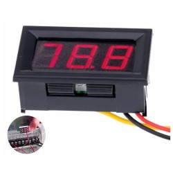 VOLTIMETRO DIGITAL PAINEL LED VERMELHO 0V-99.9VDC
