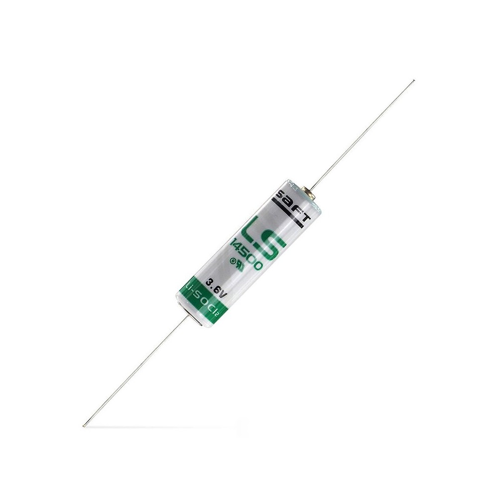 Pilha Lítio SAFT 14500, 3.6V, com terminais