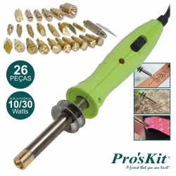 FERRO SOLDAR 10-30W PARA MADEIRAS E TECIDOS PROSKIT