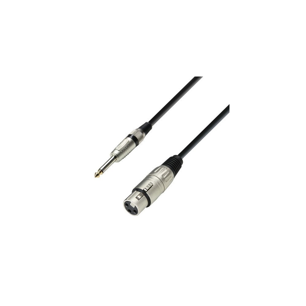 EXTENSAO MICROFONE XLR FEMEA / JACK 6.3 MONO 6MTS
