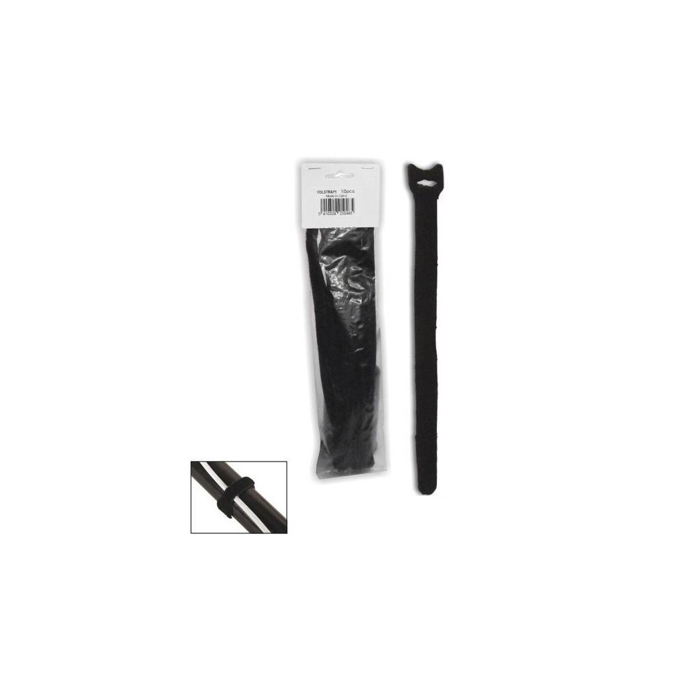 PACK 10 ABRACADEIRAS VELCRO 205x12.5mm