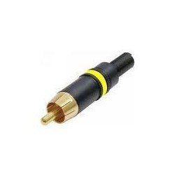 FICHA NEUTRIK RCA MACHO BARRA AMARELA