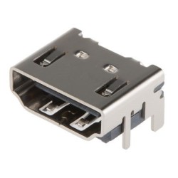 FICHA HDMI MACHO PCB HORIZONTAL