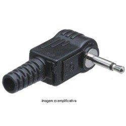 FICHA CURVA JACK 3.5 MACHO MONO EXTENSAO PLASTICO