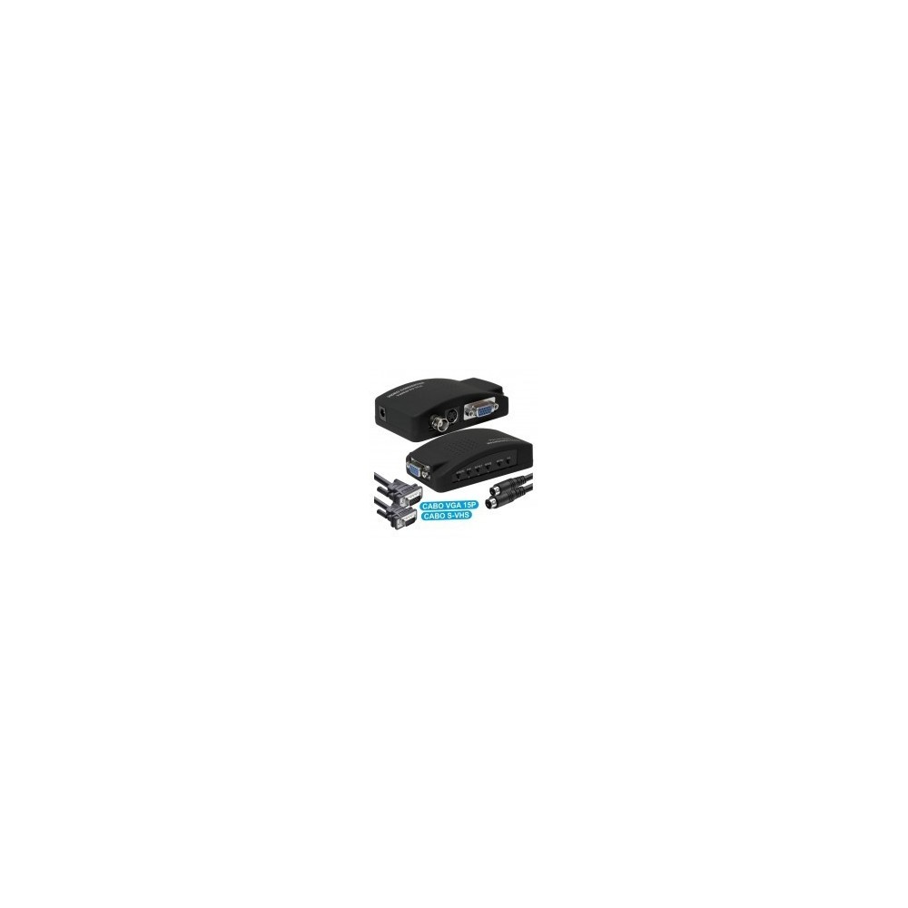 CONVERSOR VIDEO VGA + BNC + SVHS P/ VGA CONVERSOR VIDEO VGA + BNC + SVHS P/ VGA