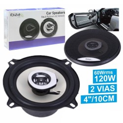 CONJUNTO 2 COLUNAS AUTO 2 VIAS 120W 4" IBIZA