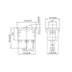 MINI INTERRUPTOR ON-OFF PAINEL 6A 250V AC