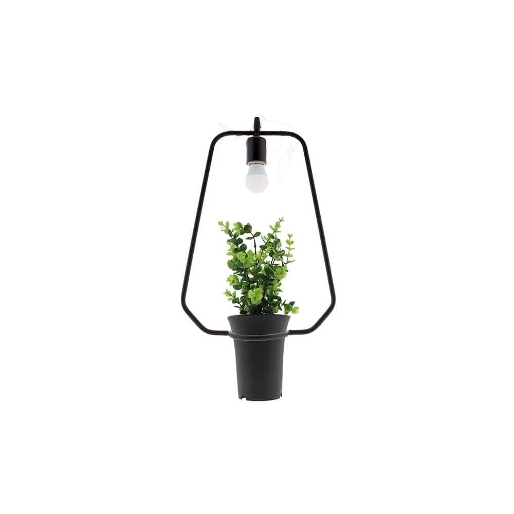 CANDEEIRO TECTO E27 C/ VASO E PLANTA ARTIFICIAL