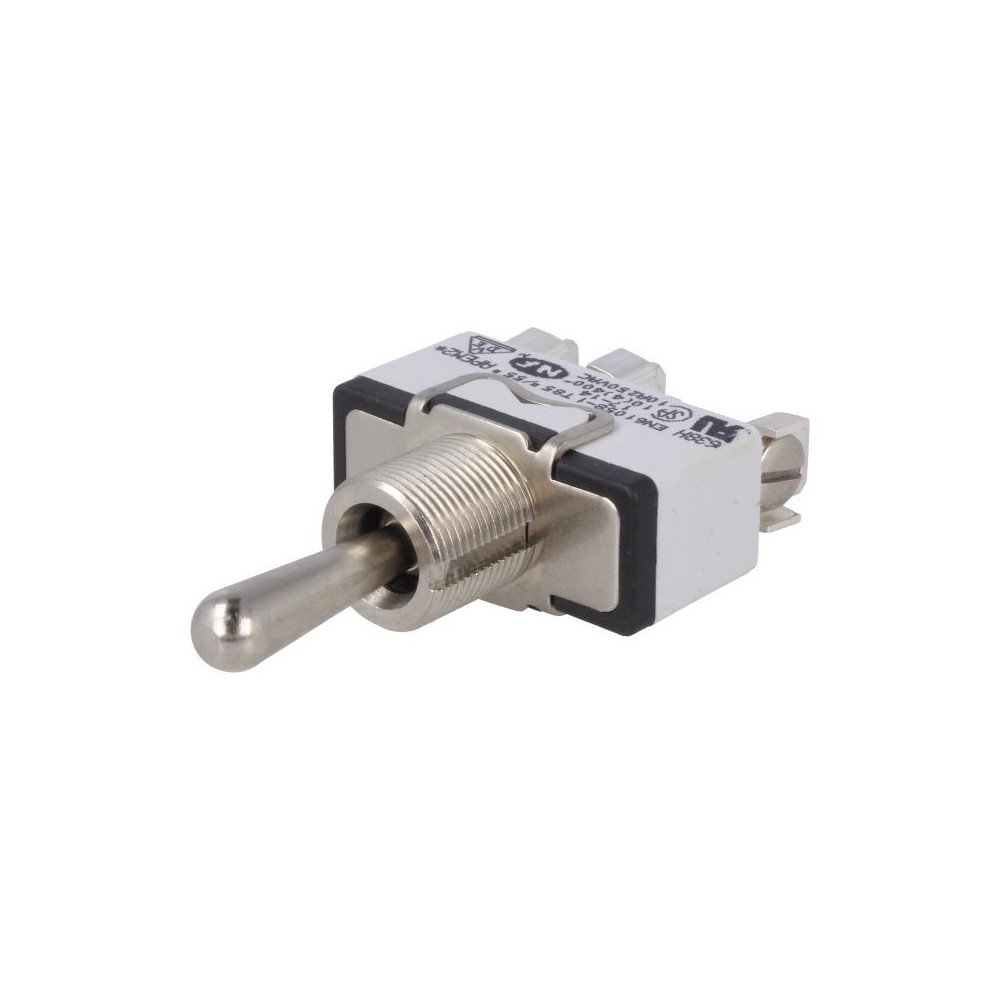 INTERRUPTOR PULSADOR ALAVANCA ON-OFF-(ON) 3 PINOS FASTON 6.3