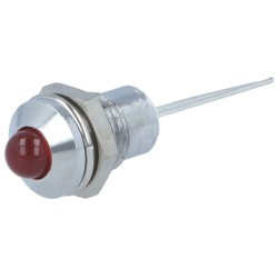 Led vermelho com suporte metal 8,2mm  IP40