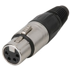 FICHA XLR FEMEA 4P NEUTRIK